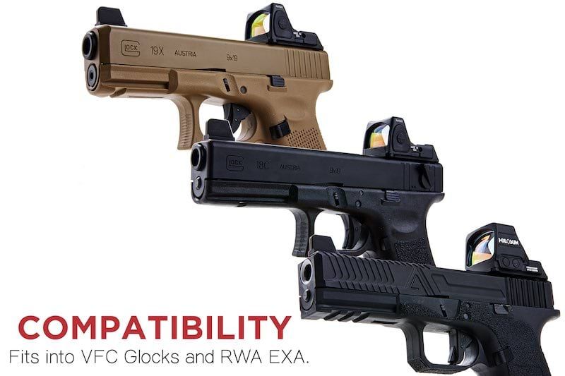 RWA GLOCK RED DOT PLATES (RMR MOUNT BASE)