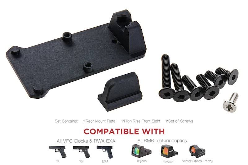 RWA GLOCK RED DOT PLATES (RMR MOUNT BASE)