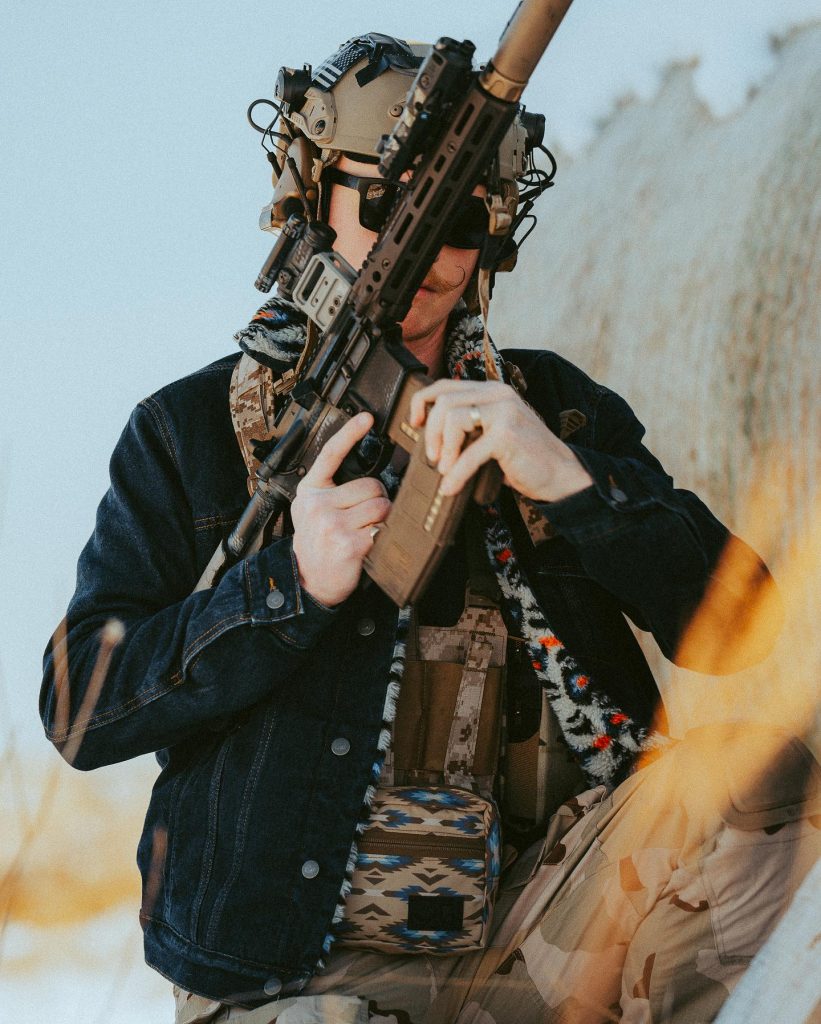 QILO X BCS - SHERPA TRUCKER JACKET IN SOUTHWEST CAMO