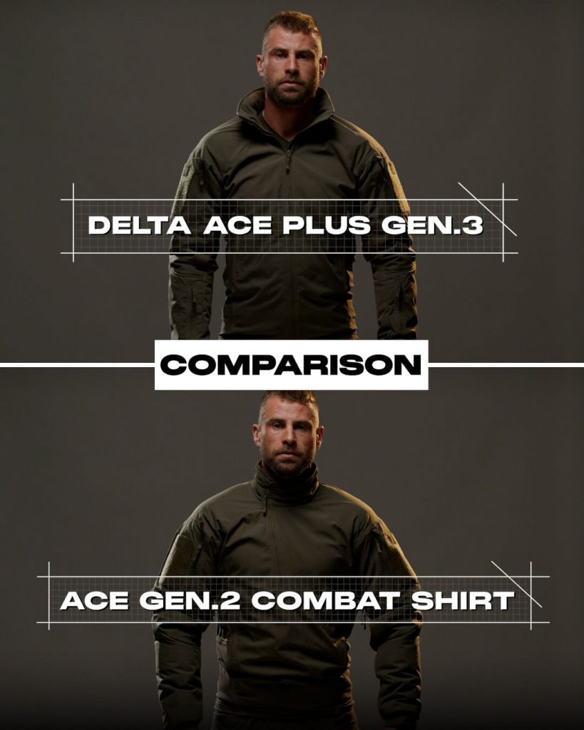AcE Plus Gen.3 Jacket vs AcE Gen.2 Winter Combat Shirt