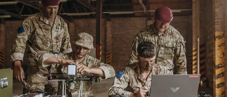 British Soldiers Advance from Flying to Fighting with Drones British Soldiers Advance from Flying to Fighting with Drones