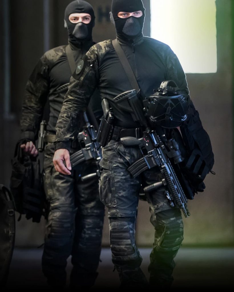 Striker Combat Shirts in MultiCam Black