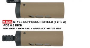Angry Gun 6.5″ U-RAC & M-RAC Style Suppressor Shield 6.5 INCH U-RAC & M-RAC STYLE SUPPRESSOR SHIELD