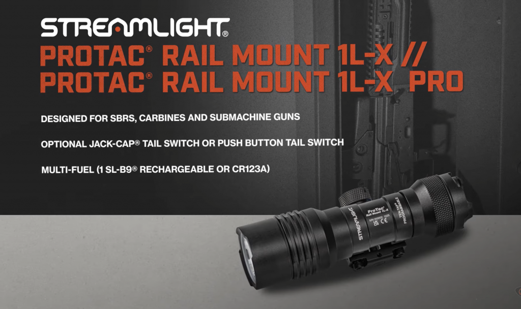 Streamlight ProTac Rail Mount 1L-X: Compact Multi-Fuel Flashlight