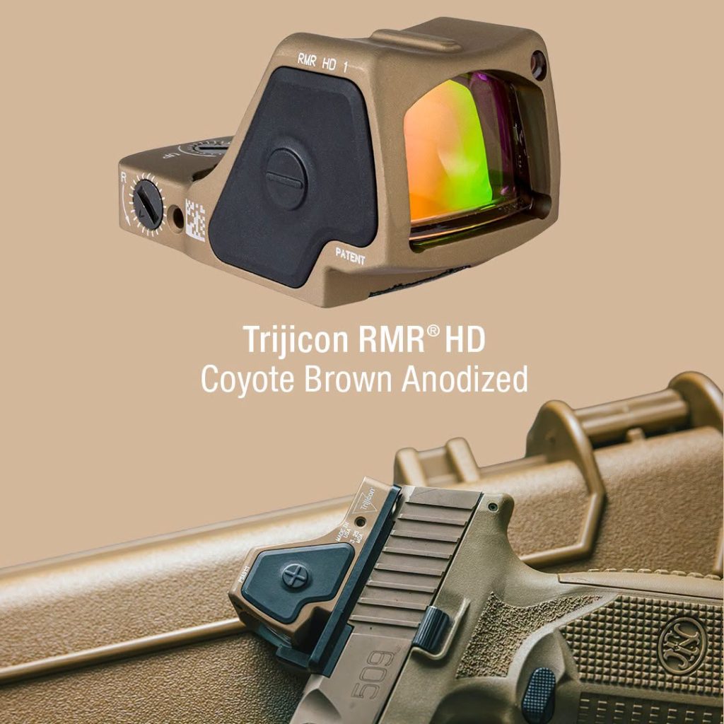 the RMR Green Dot, RMR HD, and RCR are now available in brown (FDE)