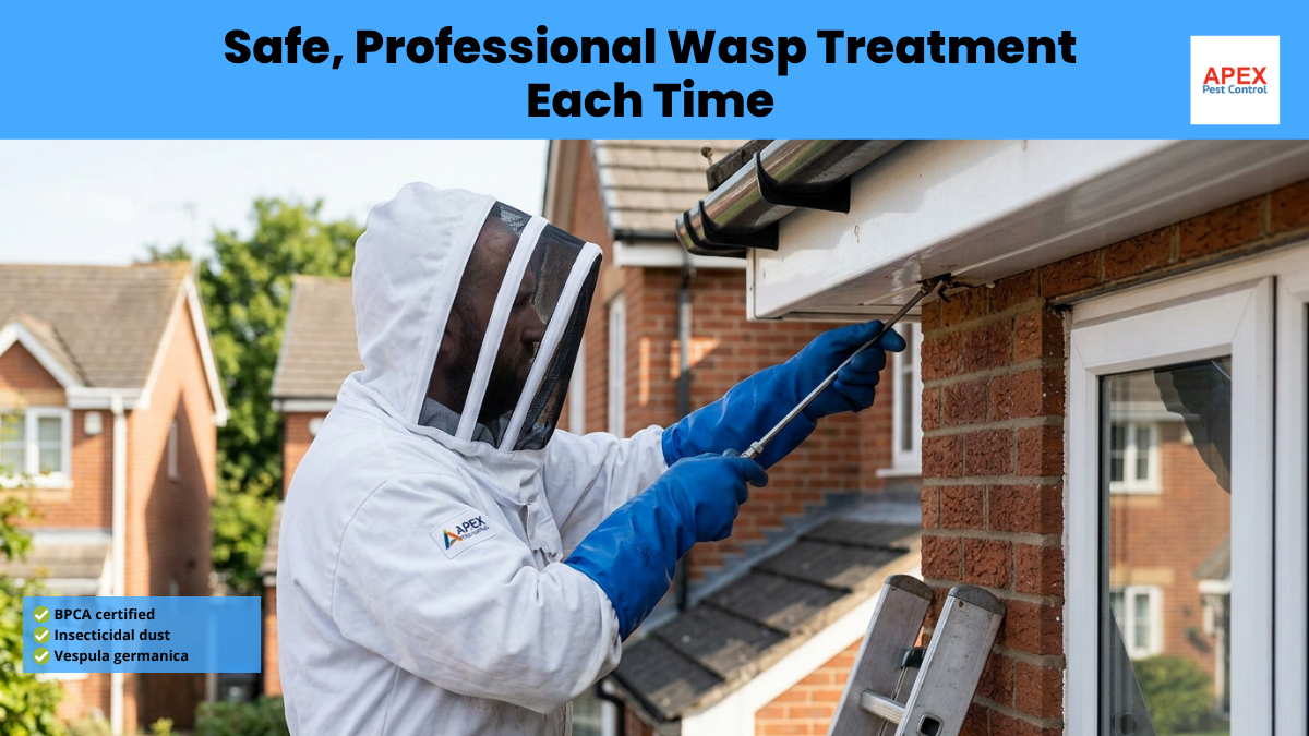 safe, professional wasp treatment every time Pest identification wasp nest removal