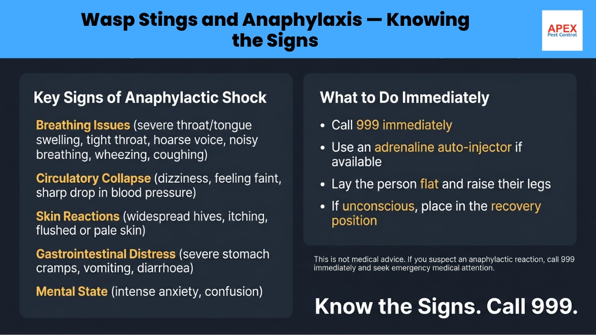 wasp stings and anaphylaxis knowing the signs