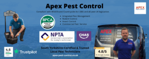 apex pest control bpca npta certified technicians sheffield barnsley uk