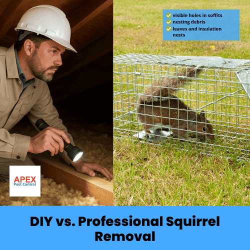 diy vs. professional squirrel removal