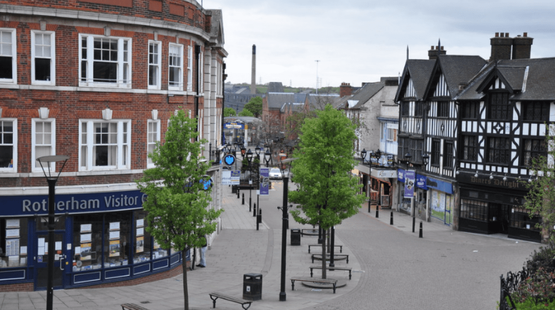 Rotherham town centre shops