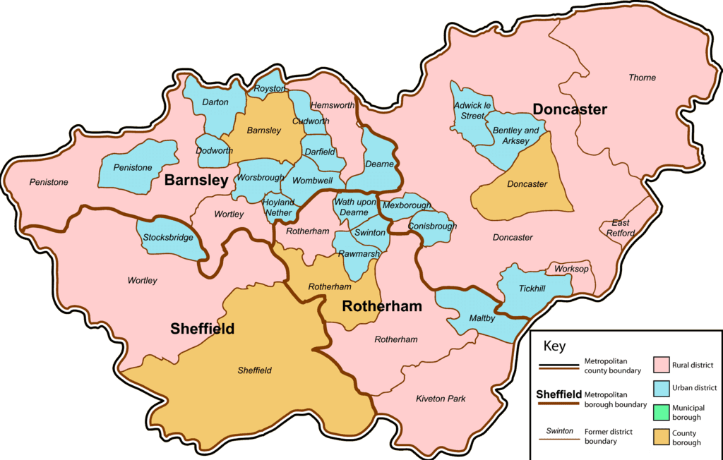 South Yorkshire Map