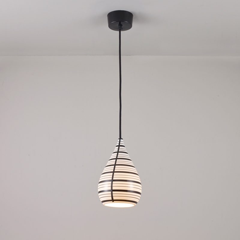 black drop pendant light