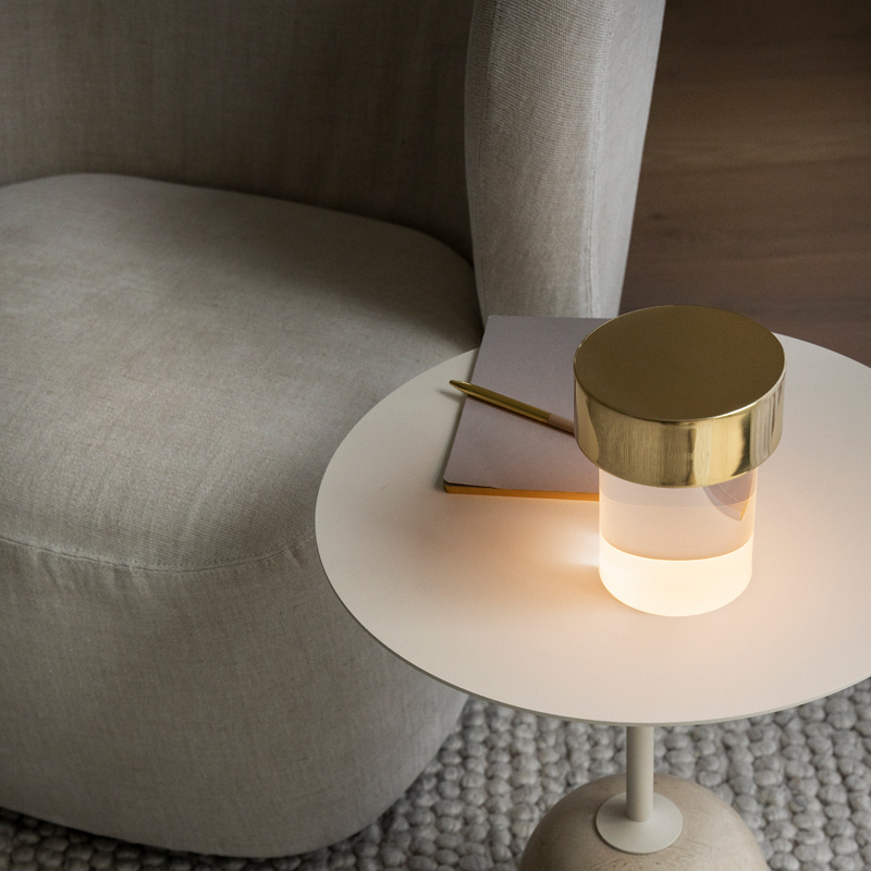 Flos Last Order Table Lamp Brass Clear On B
