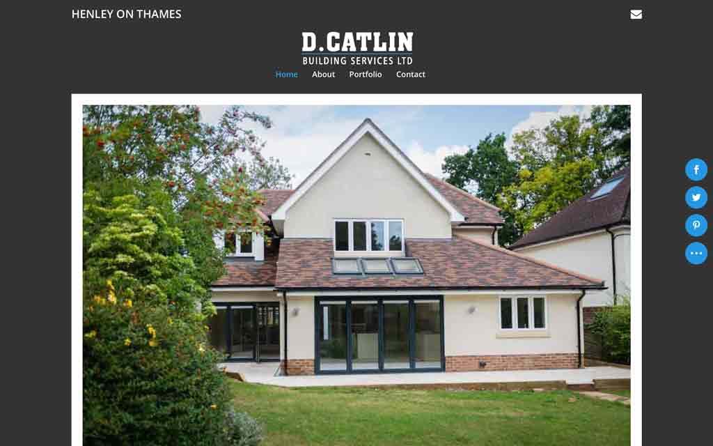 A new website design for D.Catlin Building Services