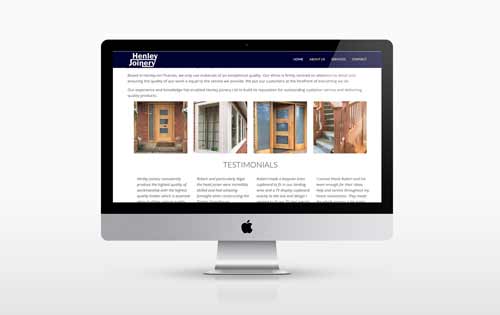 Henley Joinery Website Design
