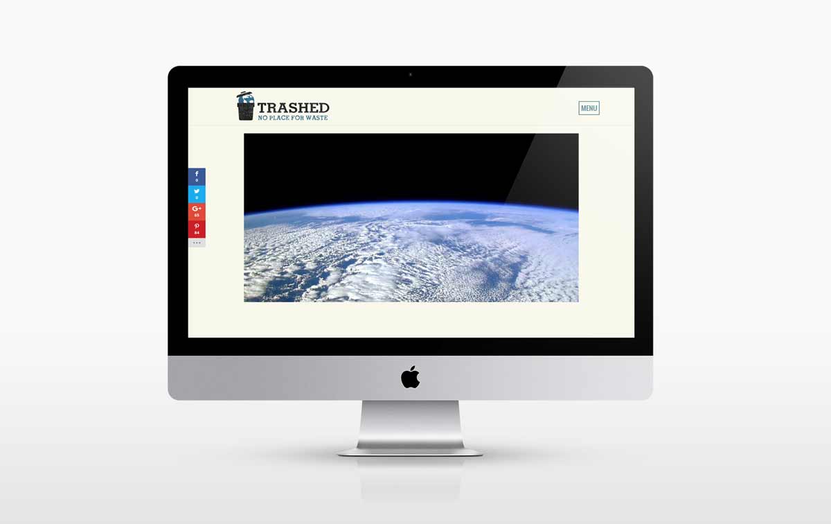 New web design for the Official Website of Trashed Film