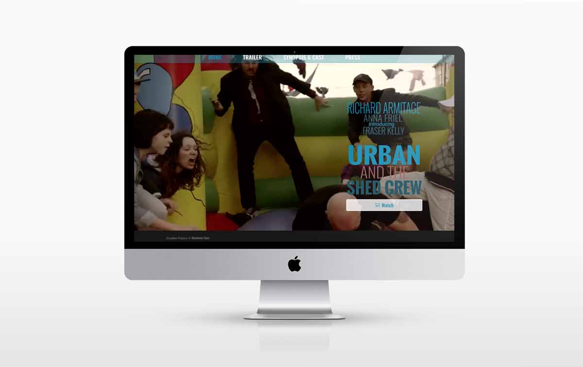 A new website designed for Blenheim Films for the film Urban and the Shed Crew