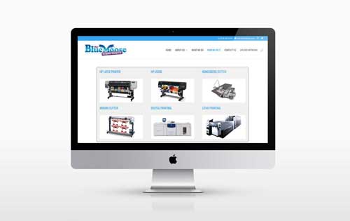 New Webdesign – The Blue Moose Graphic Company