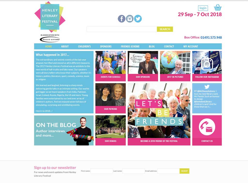 photo for website after the website refresh for Henley Literary festival