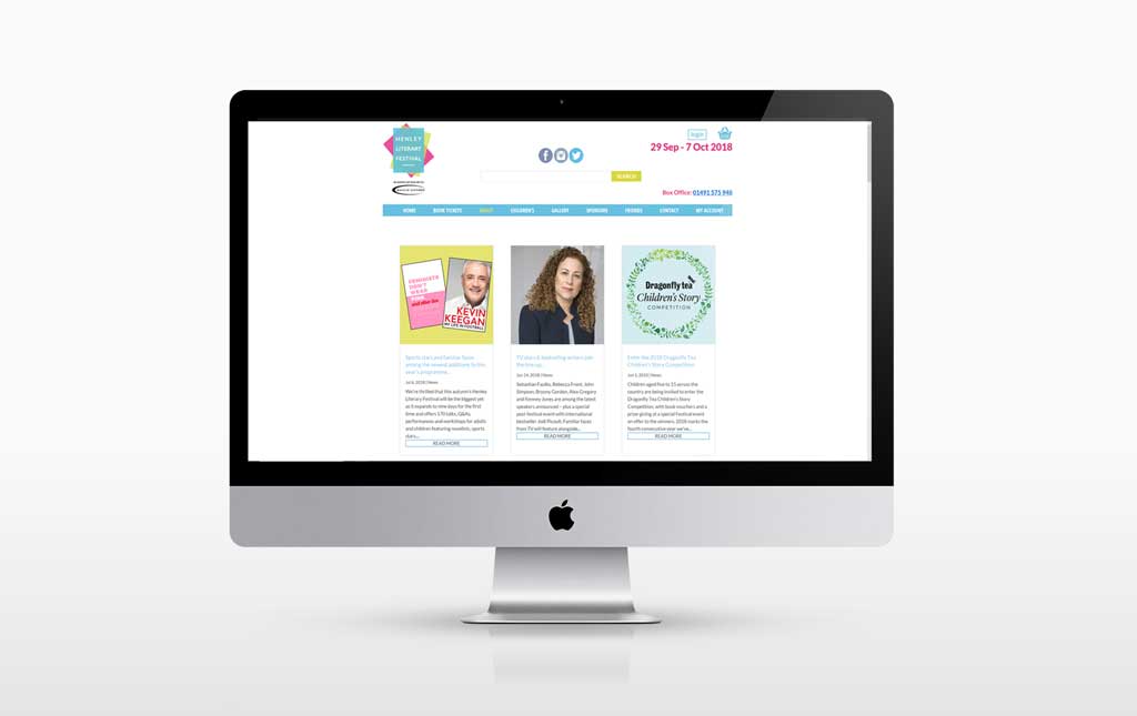 photo for new blog page on web design refresh for Henley Literary festival