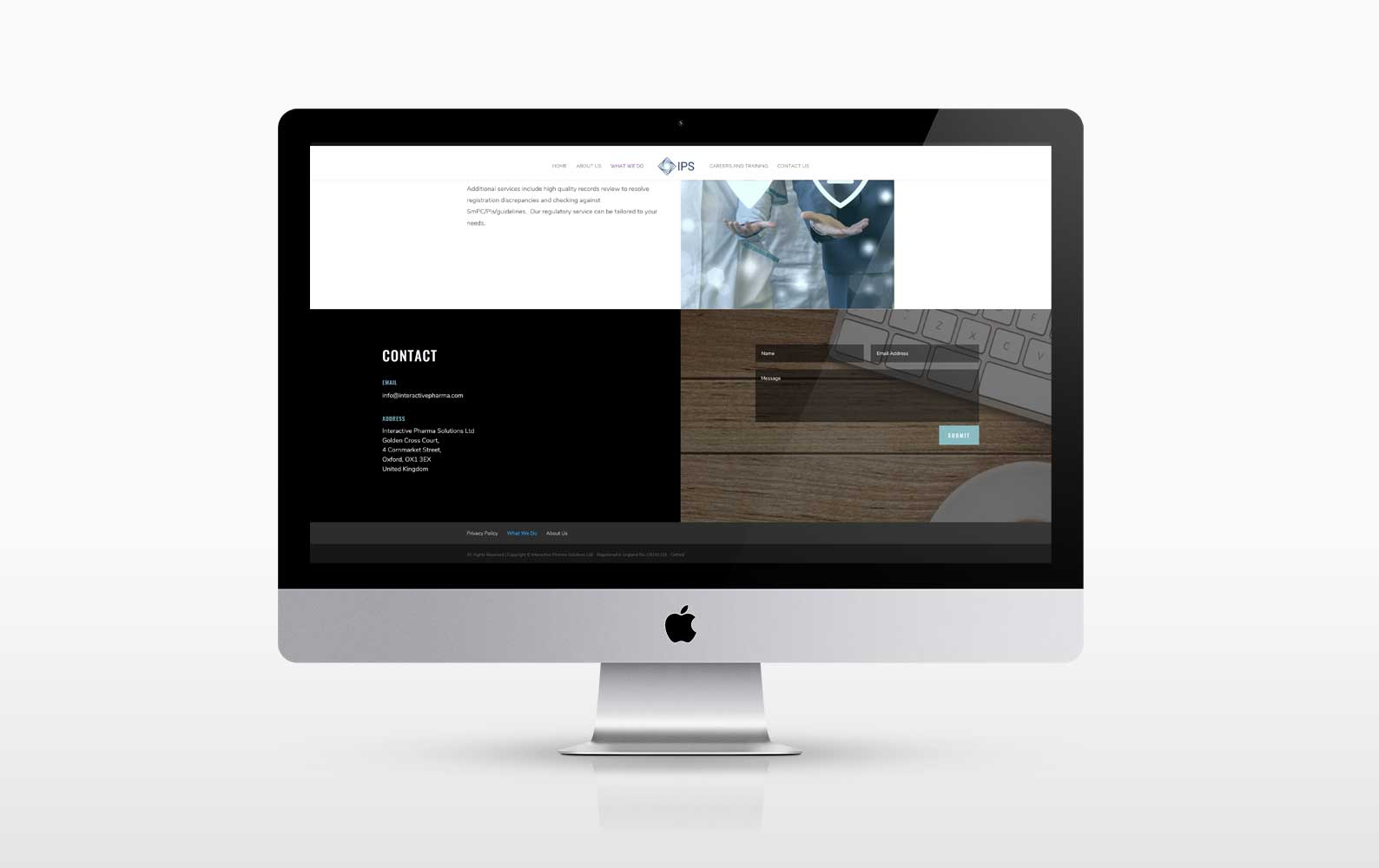 Screen Shot New responsive wordpress website for a pharma company in Oxford