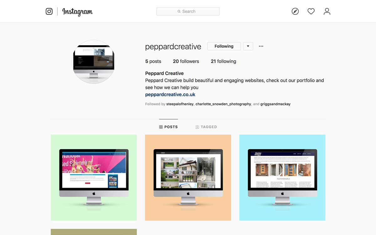 Our Instagram feed will showcase our present and old web design projects Our Instagram feed will showcase our present and old web design projects