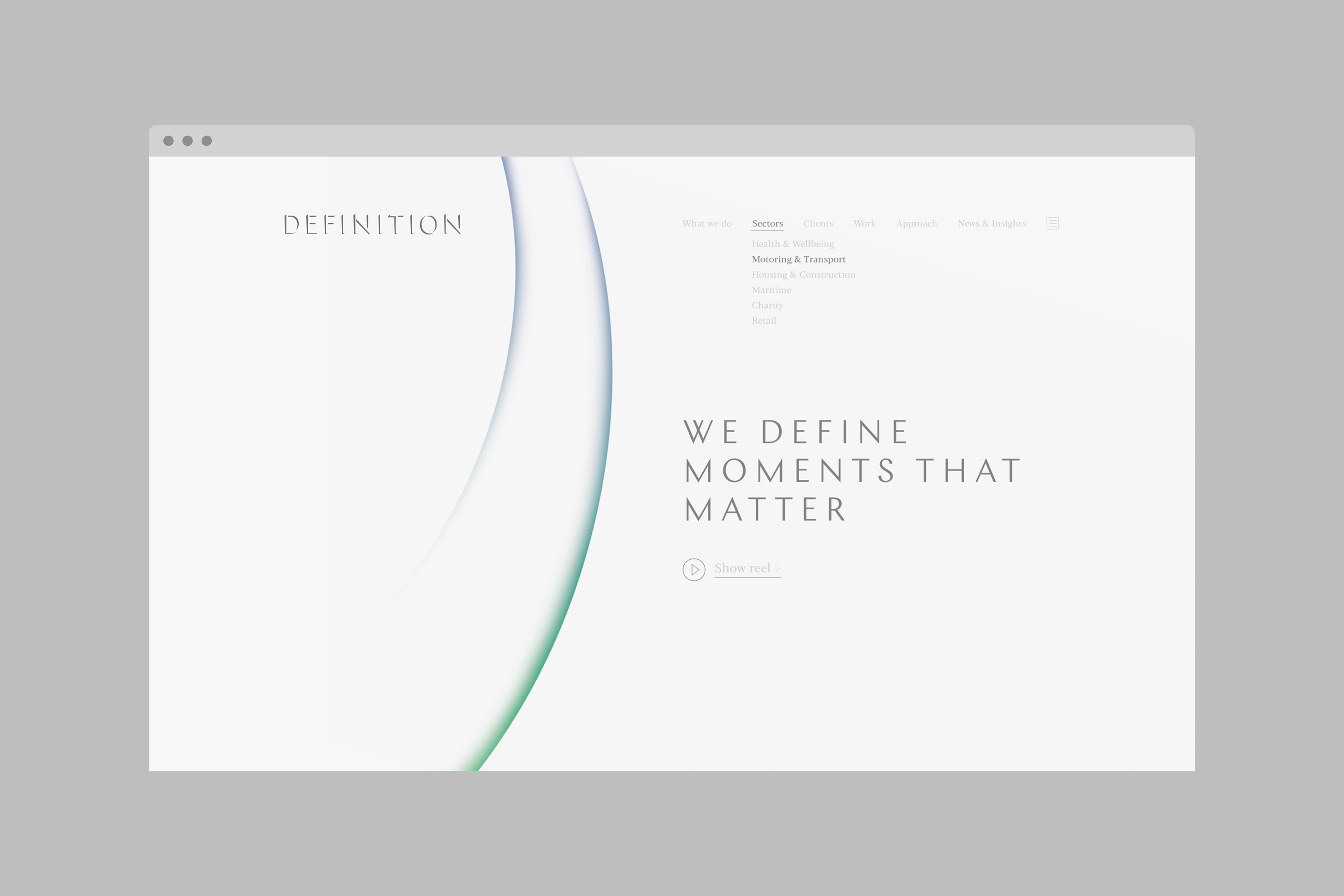 Definition website screenshot