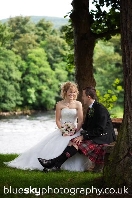 Lizzie & John at the Banchory Lodge Hotel