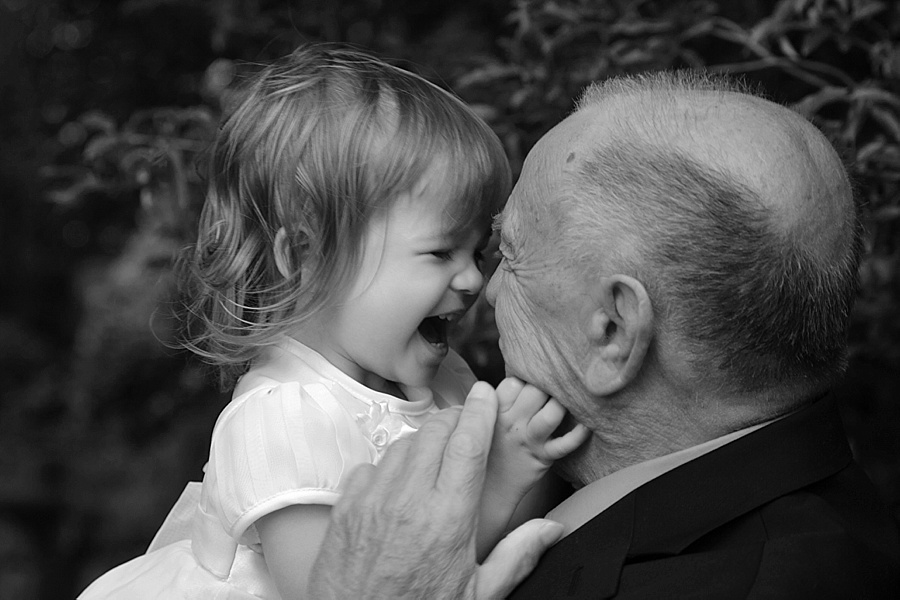 Little girl with Grandpa