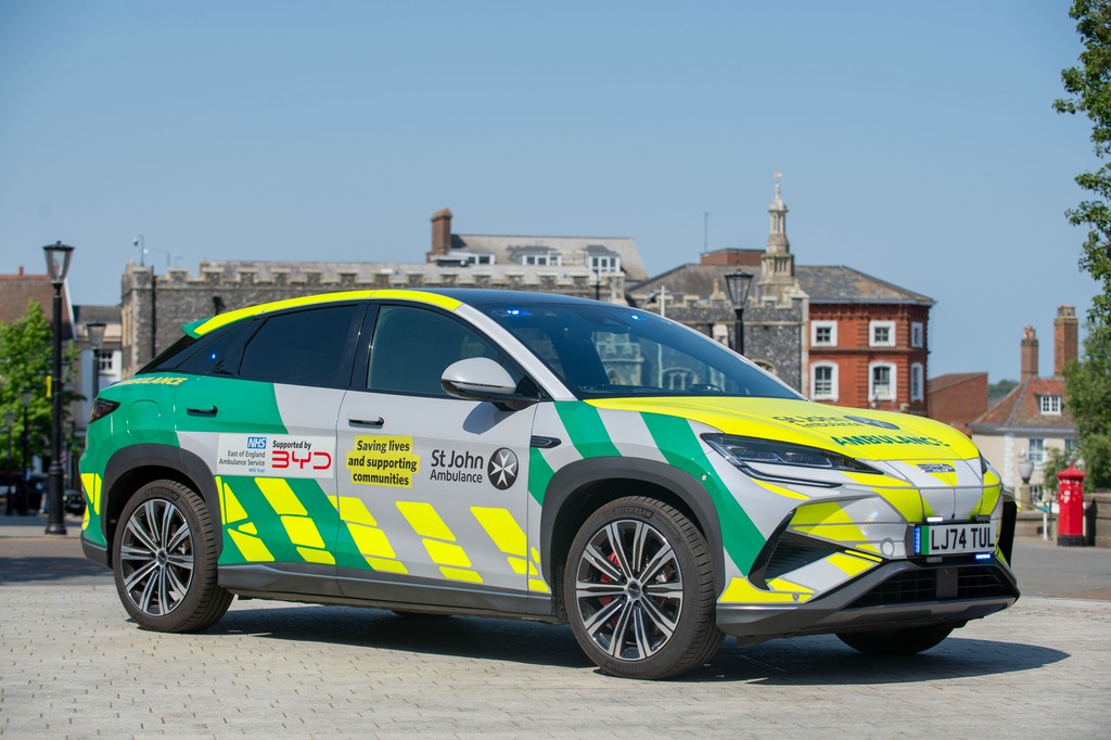 BYD partners with St John Ambulance for pioneering trial