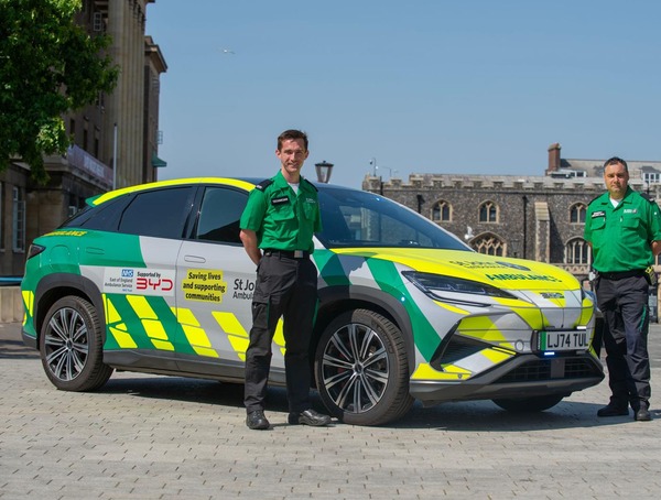 BYD partners with St John Ambulance for pioneering trial