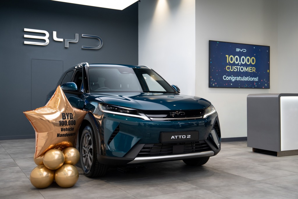 0 to 100,000 in only three years as BYD continues to accelerate in the UK