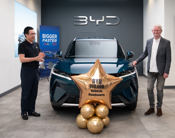 0 to 100,000 in only three years as BYD continues to accelerate in the UK