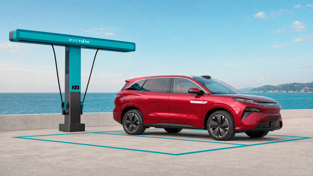 BYD launches ATTO 8 flagship SUV with FLASH Charging at Paris Motor Show