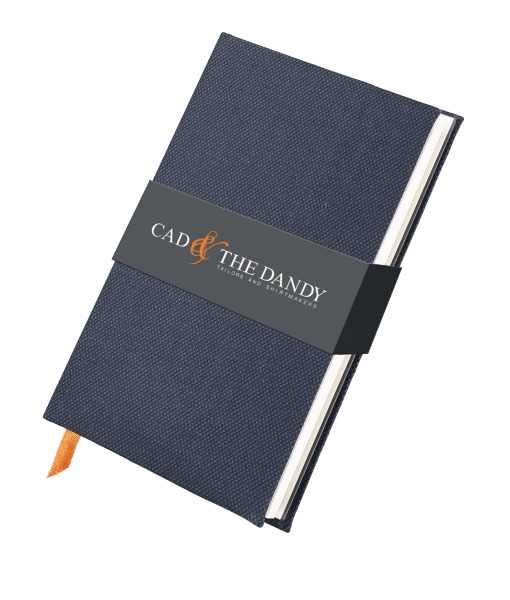 menswear-accessories-cloth-bound-notebook-navy-birdseye-1 Cad & The Dandy Cloth Bound Birdseye Notebook