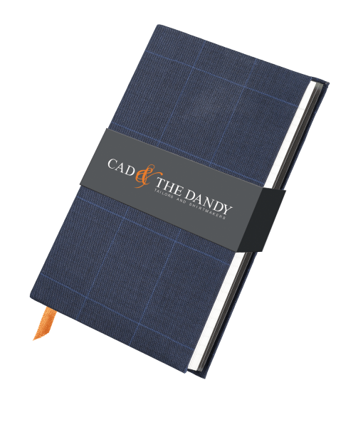 menswear-accessories-cloth-bound-notebook-indigo-check-1 Cad & The Dandy Cloth Bound Check Notebook