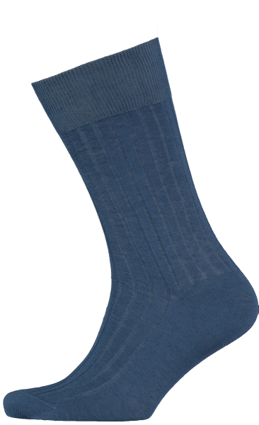 menswear-socks-cotton-teal-1 Cad & The Dandy Cotton Ribbed Teal Socks