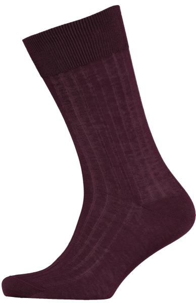 menswear-socks-cotton-ribbed-burgundy-1 Cad & The Dandy Cotton Ribbed Burgundy Socks