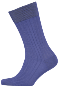 Cad & The Dandy Cotton Ribbed Indigo Socks