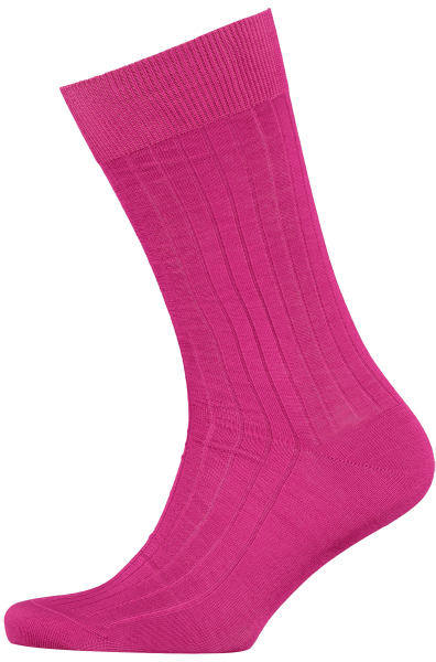 menswear-socks-cotton-ribbed-fuschia-1 Cad & The Dandy Cotton Ribbed Fuschia Socks