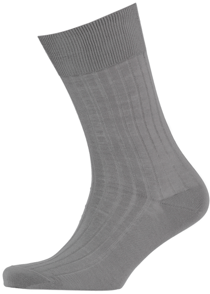 menswear-socks-cotton-ribbed-elephant-grey-1 Cad & The Dandy Cotton Ribbed Elephant Grey Socks