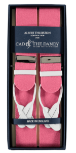 Cad & The Dandy Albert Thurston Pink & White Braces