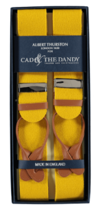 Cad & The Dandy Albert Thurston Yellow & Tan Braces