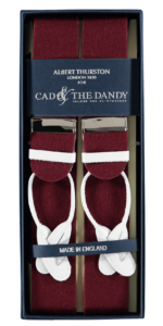 Cad & The Dandy Albert Thurston Claret Braces