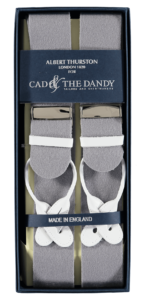 Cad & The Dandy Albert Thurston Grey & White Braces