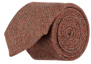 menswear-accessories-tie-wool-brick-1 Cad & The Dandy Forest Wool Tie in Brick