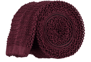 menswear-accessories-unlined-knitted-tie-claret-1 Cad & The Dandy Unlined Knitted Tie in Claret