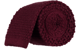 menswear-accessories-knitted-tie-claret-1 Cad & The Dandy Knitted Tie in Claret
