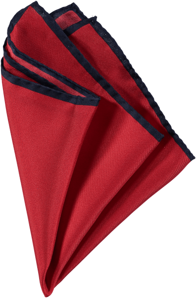 menswear-accessories-silk-pocket-square-red-navy-plain-1 Cad & The Dandy Silk Pocket Square