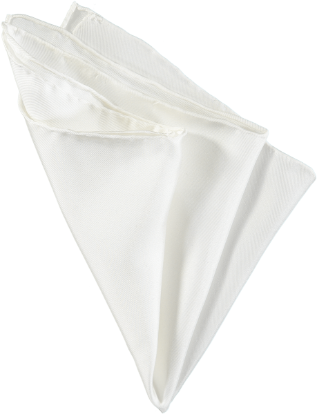 menswear-accessories-silk-pocket-square-white-plain-1 Cad & The Dandy Silk Pocket Square